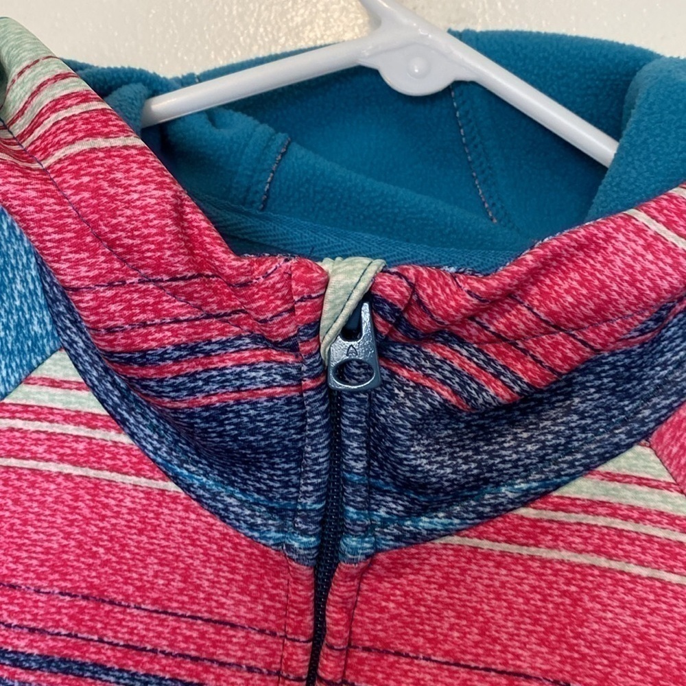 Burton Colombo Multi Colored Full Zip Up Hooded Fleece Lined Jacket — image 3 of 8